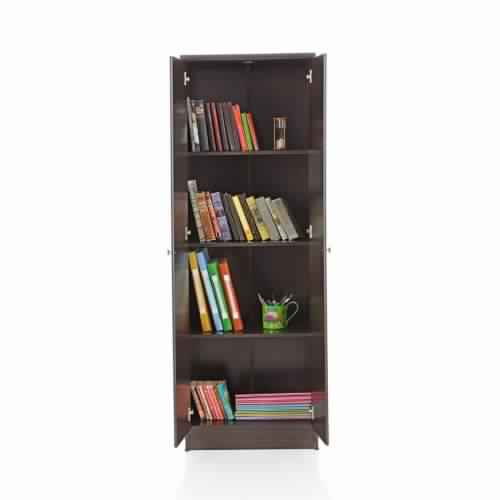 Moden Magico Double-Door Bookshelf (Chocolate), Feature : Indoor use only