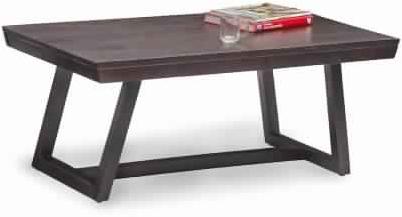 Picoult Desige Solid Wood Coffee Table (Mahogany Finish, Brown)