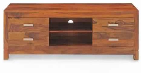 Yoga Solid Wood TV Unit (Brown), Feature : Indoor use only