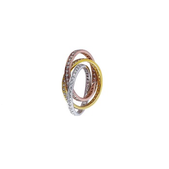 CHANNEL SETTING DIAMOND GOLD RING