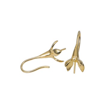 GOLD FLOWER SHAPED PIN HOOK