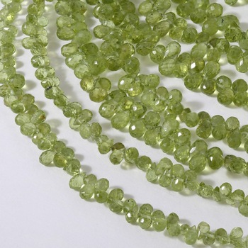 Nirvana Gemcraft Faceted Drops, Color : Green