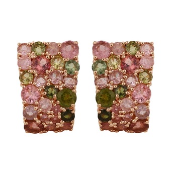 Tourmaline Silver Earrings