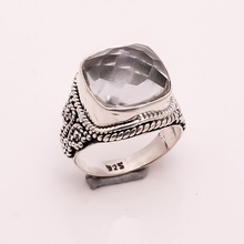 Crystal Gemstone Ring, Feature : Durable, Shiny Looks