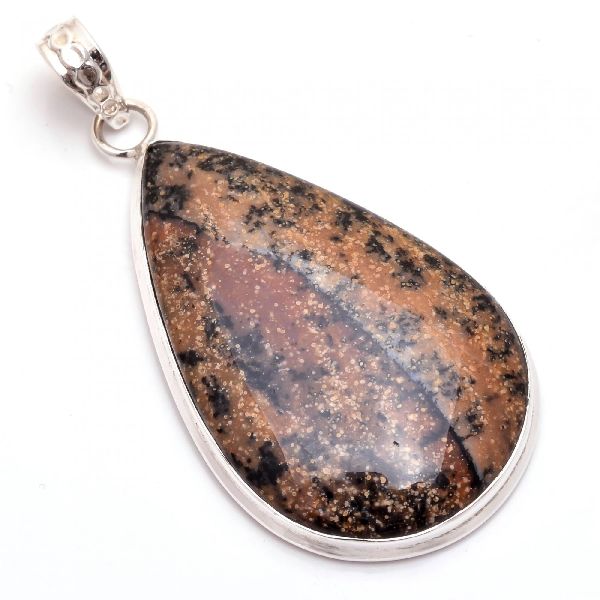 Honey Dendrite Opal Sterling Silver Pendant, Feature : Fine Finishing, Good Quality, Perfect Shape