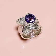 Natural Gemstone Amethyst silver ring, Occasion : Anniversary, Engagement, Gift, Party, Wedding