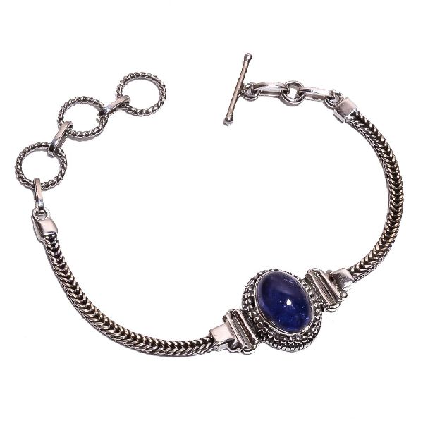 Tanzanite Gemstone 925 Sterling Silver Bracelet