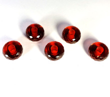 Garnet Hydro European Big Hole Beads, Size : 14x8mm