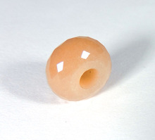 Peach Moonstone Gemstone European Big Hole Beads
