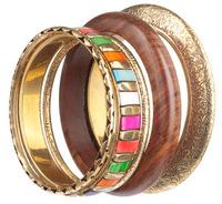 Golden wood fashion Bangle Set, Gender : Women's