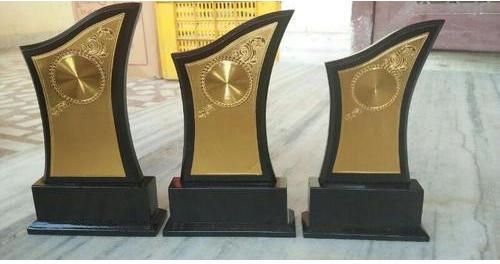 Brass Winner Award Trophy, Color : Black, Golden