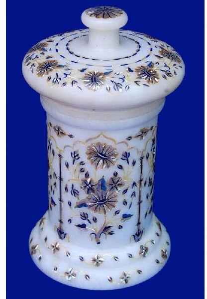 JAR Taj Marble Inlay Jar