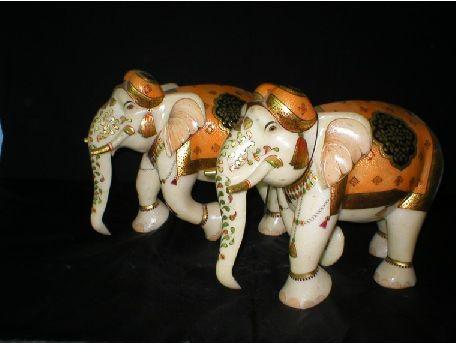 Malvia Elephants Pair statue