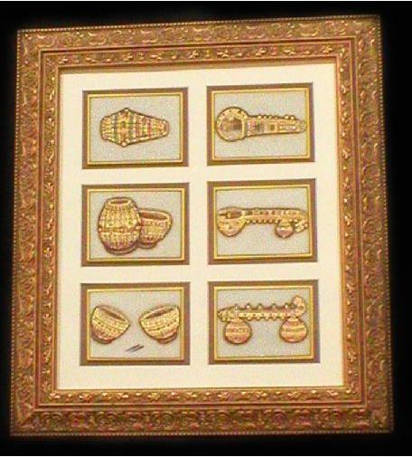 Malvia Framed Tiles (Musical Instruments)