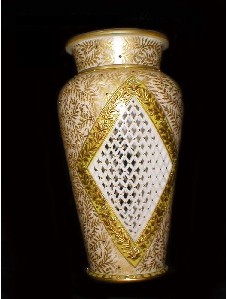 Malvia Netted Gold Vase
