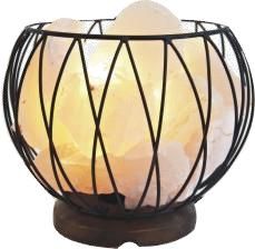 12 LBS Wooden Base Basket Holding Salt Lamp