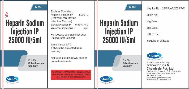 heparin sodium injections