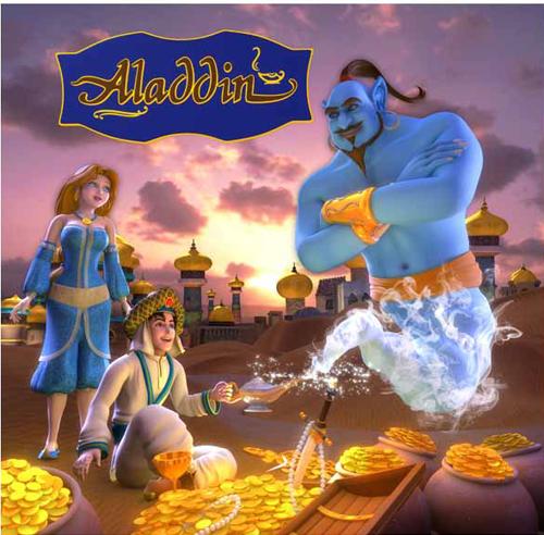 Alladin 3D Book With 3D Glasses
