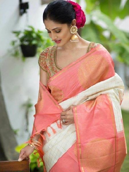 Beautiful Pink Color Soft Silk Printed Designer sarees _SF116