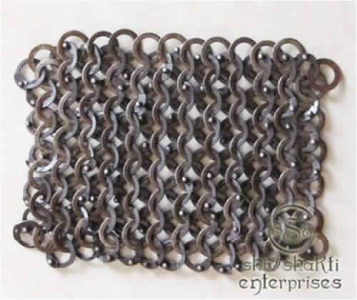 Flat Rings Riveted Chain Mail
