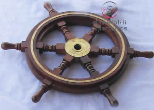 Wooden Ship Wheel