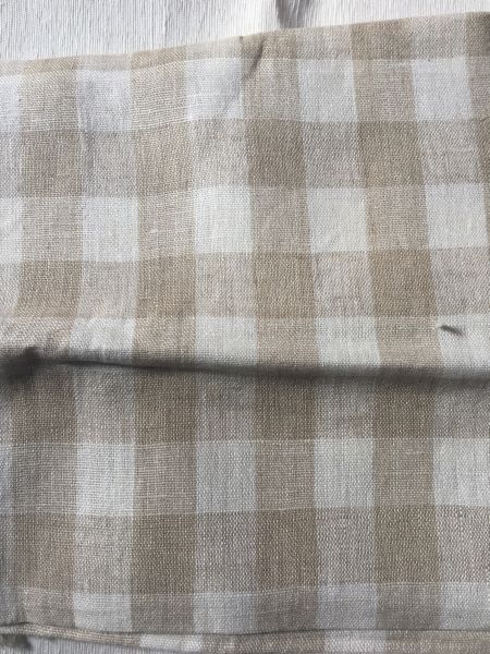 Checkered Linen Fabric