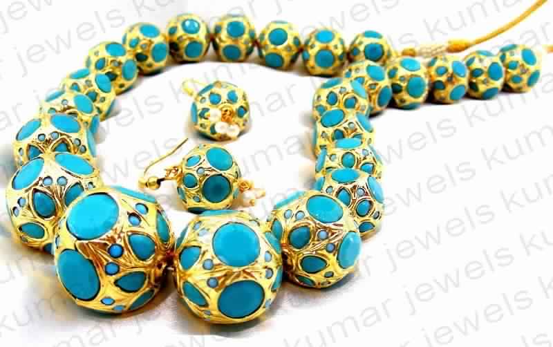 GIRLISH PARTY WEAR TURQUOISE NECKLINES