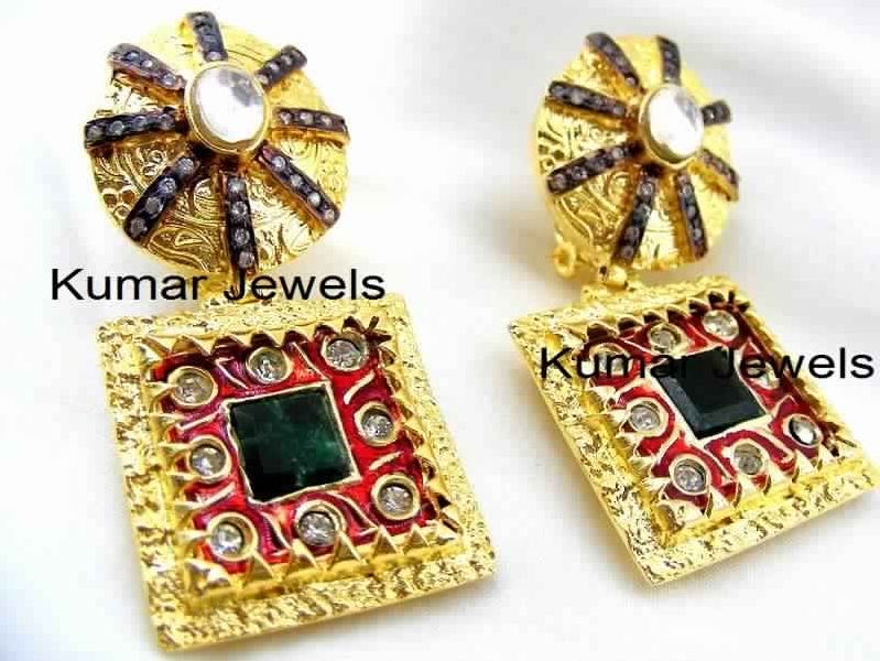 TRADITIONAL CHARM KUNDAN EARRINGS