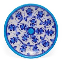 Blue handmade blue pottery plates
