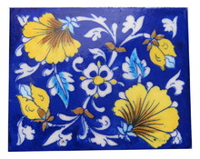 Jaipuronline blue potery tiles, Size : 4 X 4 Inches