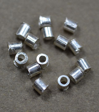 925 Silver 2*2mm Crimps