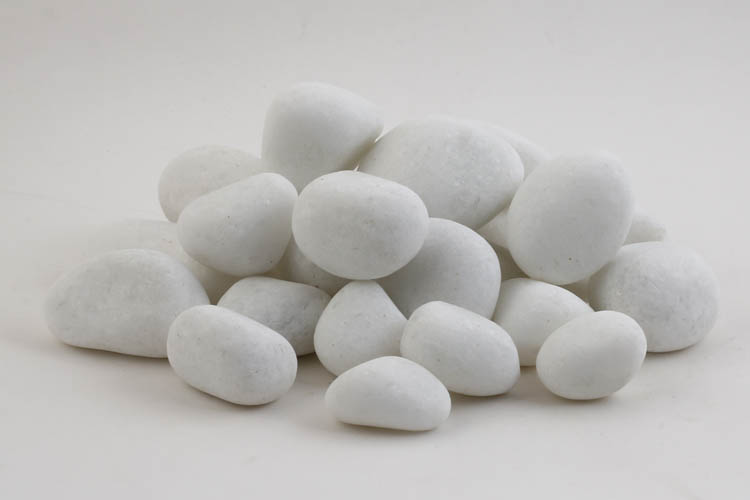 Snow White Pebbles, for Floor Designs, Cladding, Flooring, Exterior, Garden Area, float Pool Area, Interiors etc.