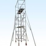 SINGLE WIDTH ALUMINUM SCAFFOLD TOWER