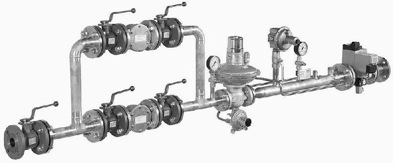 Gas Trains For Pressure Reducing System