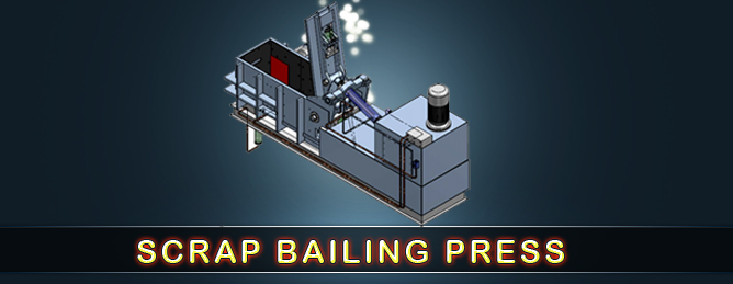 scrap bailing press