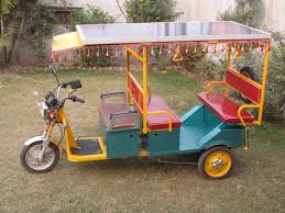 Tubed Electric Aluminium Solar E-Rickshaw, for Passenger, Voltage : 48