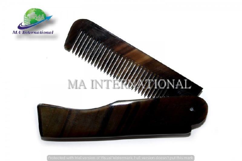 100 Natural Buffalo Horn Foldable Hair Comb Beard Comb By Ma International Id 4018912