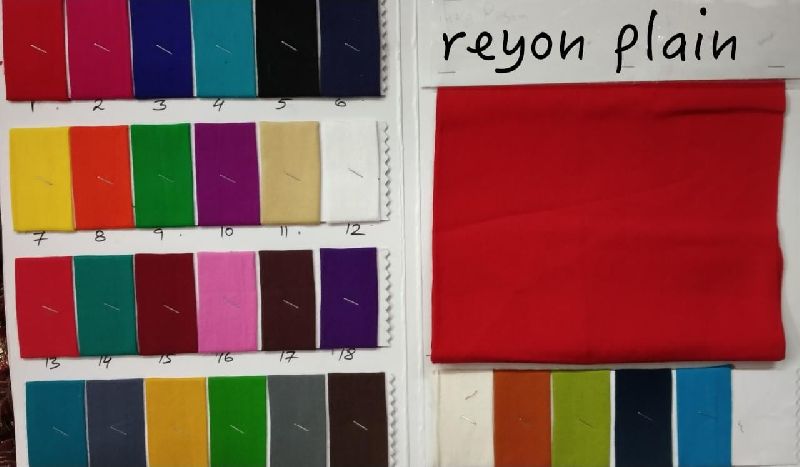 rayon plain fabric