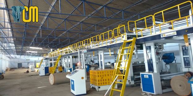 Automatic 05 ply corrugated board making plant - Premium Model