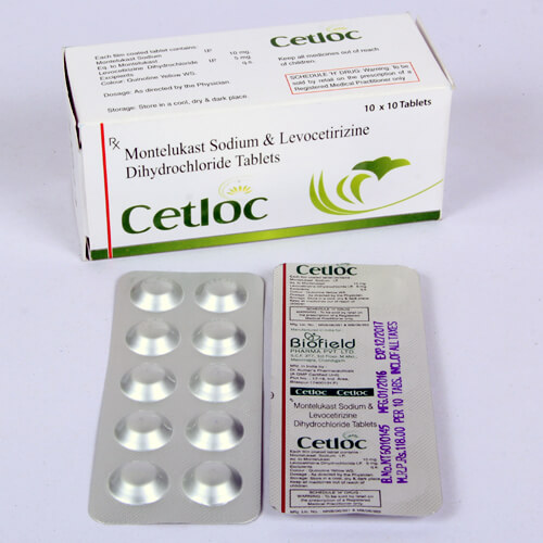 Levocetirizine 5 mg + Montelukast 10 mg Tablets