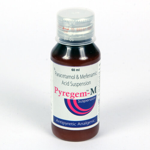 Paracetamol125mg, Mefenamic Acid50mg Suspension