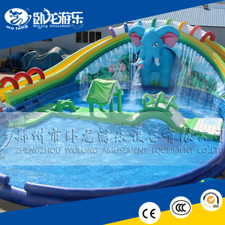 PVC giant inflatable water slide
