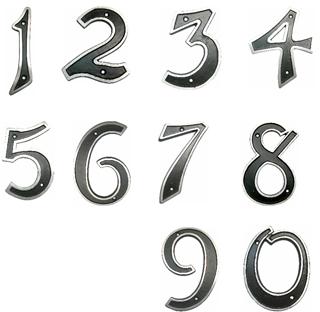ALUMINIUM Numerals And Alphabets