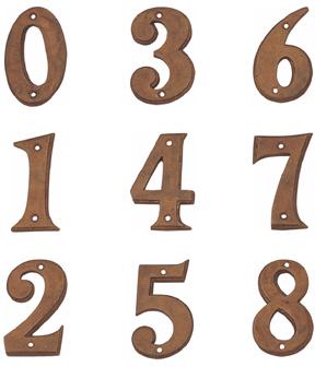 BRASS Numerals And Alphabets
