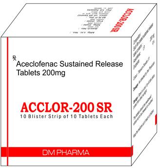 ACECLOFENAC200mg (SUSTAINED RELEASE) Tablet