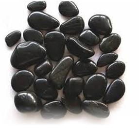 Black Polished Pebbles