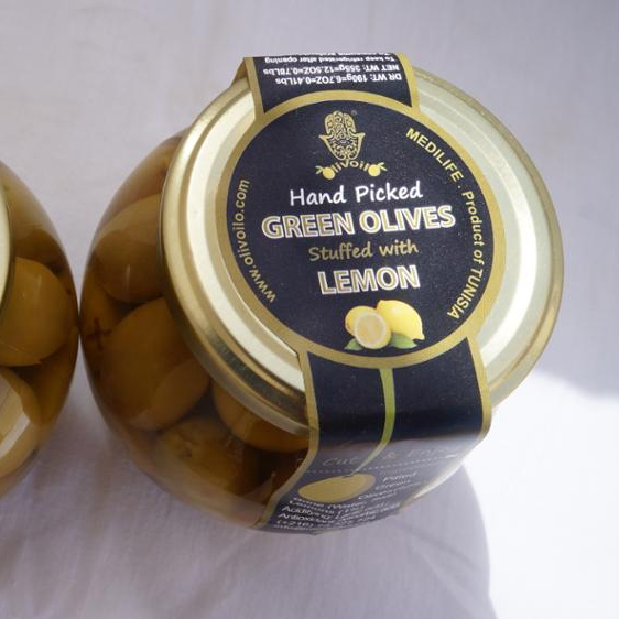 fresh olives stuffed with lemon / 370gm