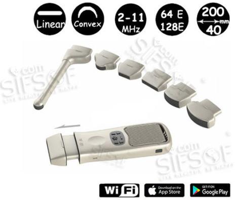 Multi head Ultrasound Scanner Wireless black and white pocket Ultrasound probe SIFULTRAS-8.5