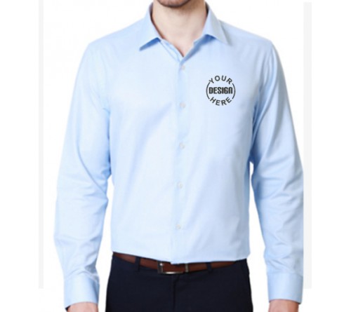 Embroidered Shirt Sky Blue