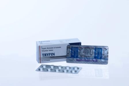 48mg Trypsin Tablets, 90mg Bromelain Tablets, 100mg Rutoside Trihydrate Tablets